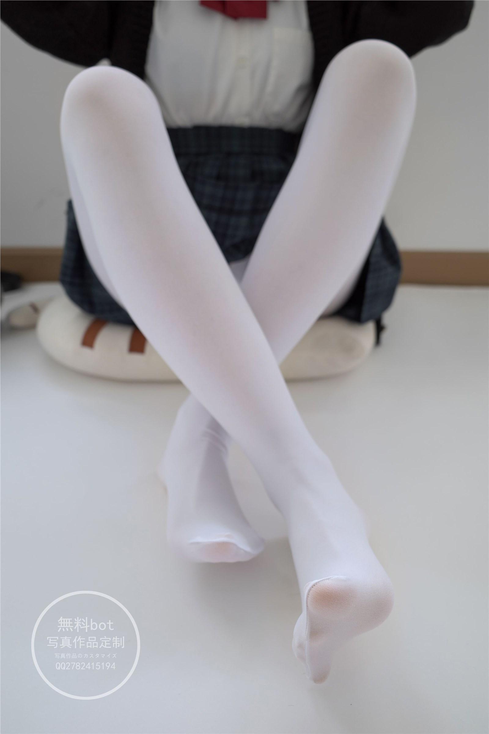 Material 002 86p Xiaoxiang indoor JK white silk girl(10)